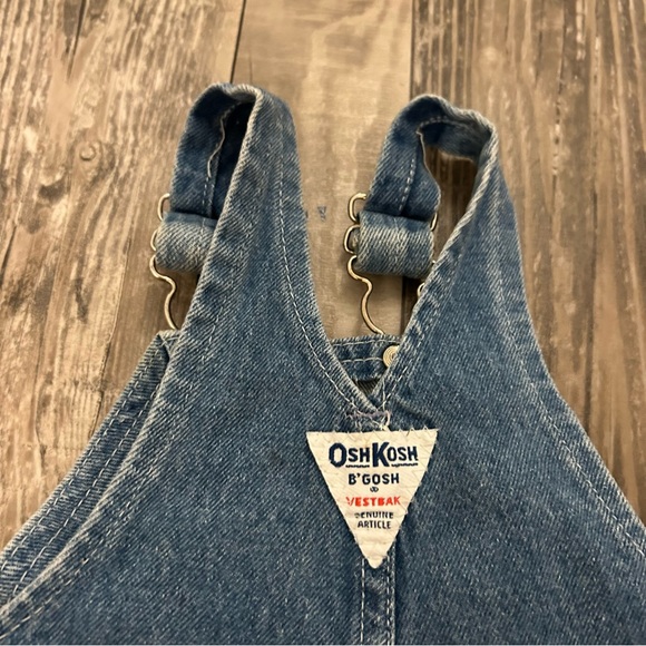 Vintage OshKosh B'gosh Blue Denim Overalls Classic Style - Picture 4 of 6